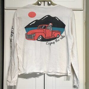 "Life's A Journey; Enjoy The Ride" 100% Cotton Tee Shirt XS